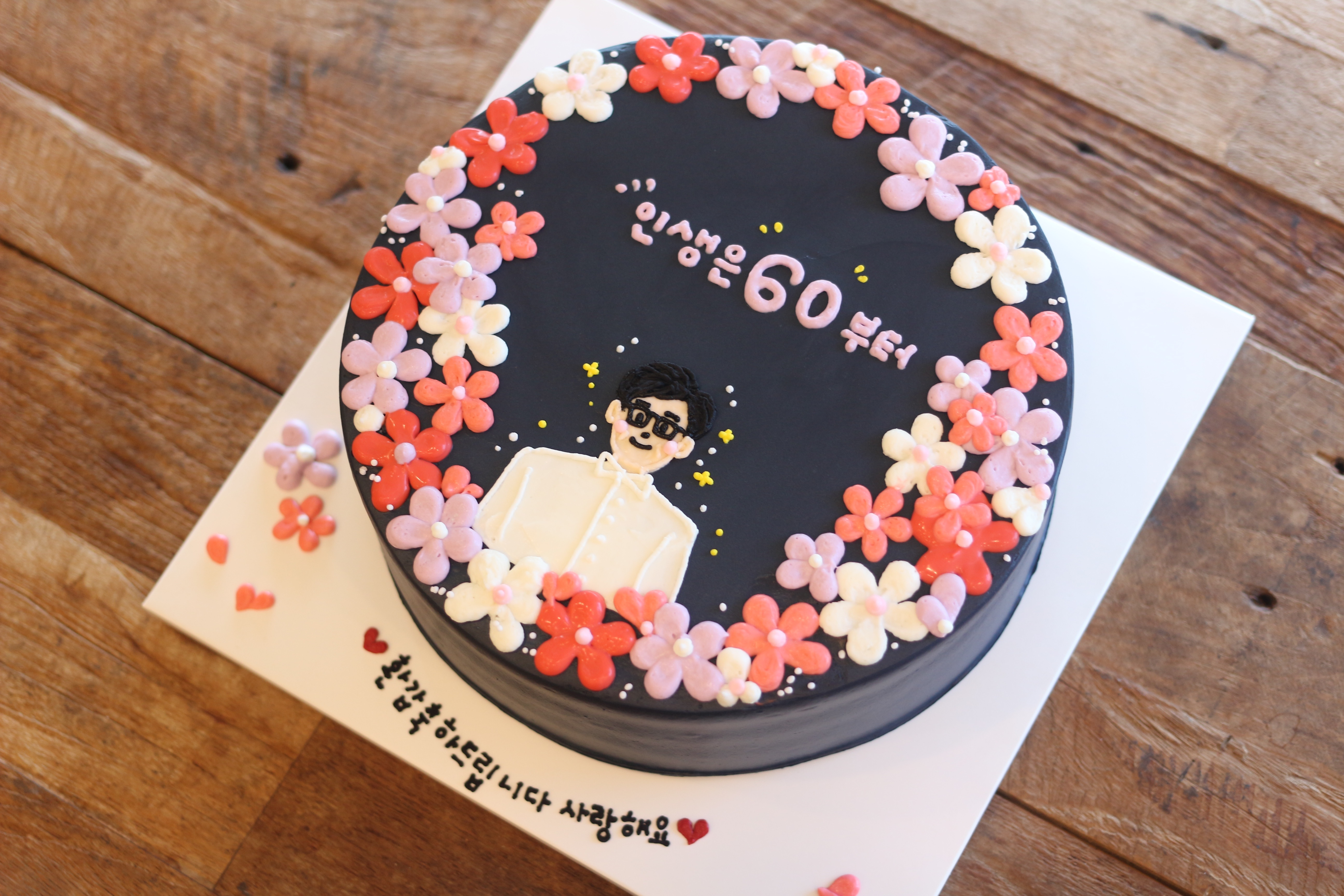 하얀꽃케이크 사진 8