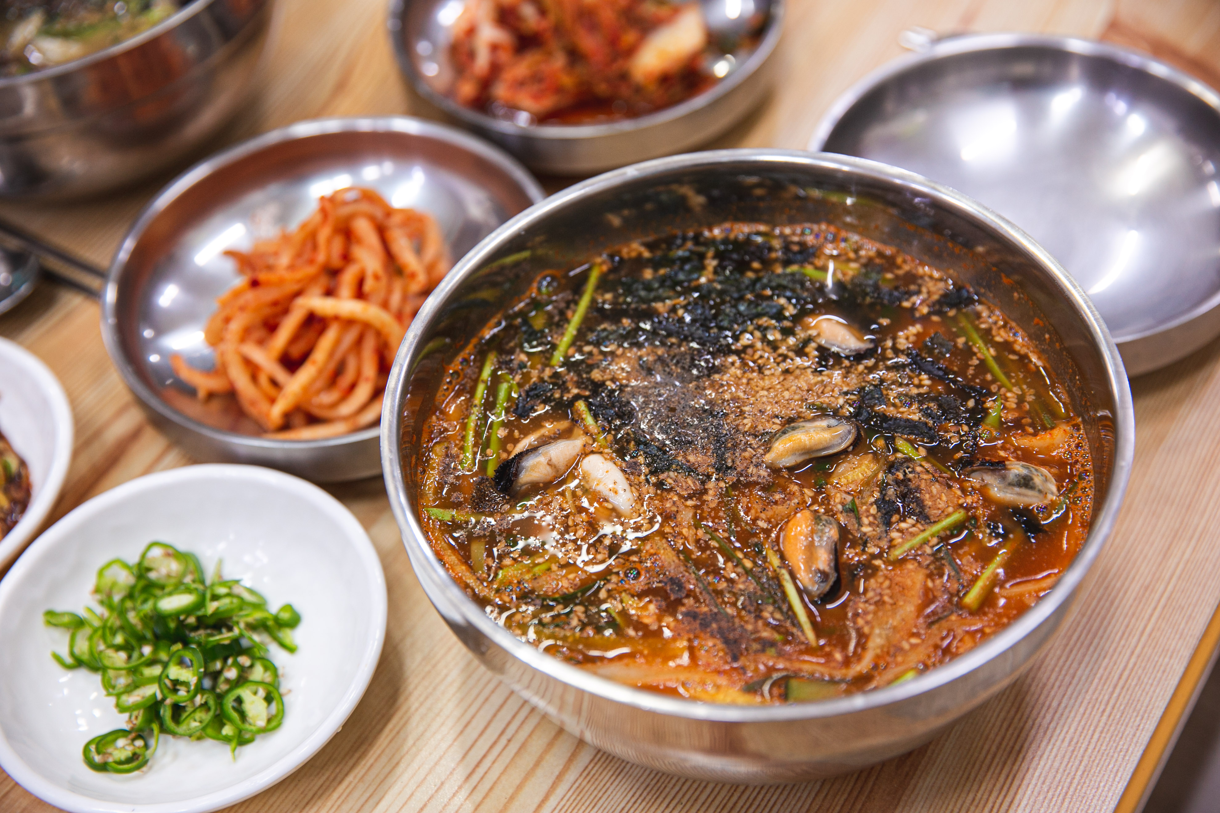 홍합장칼국수(1인)