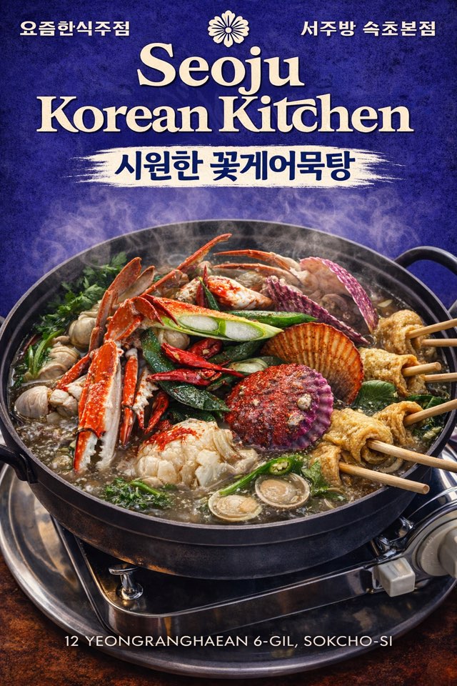 시원한 꽃게 어묵탕