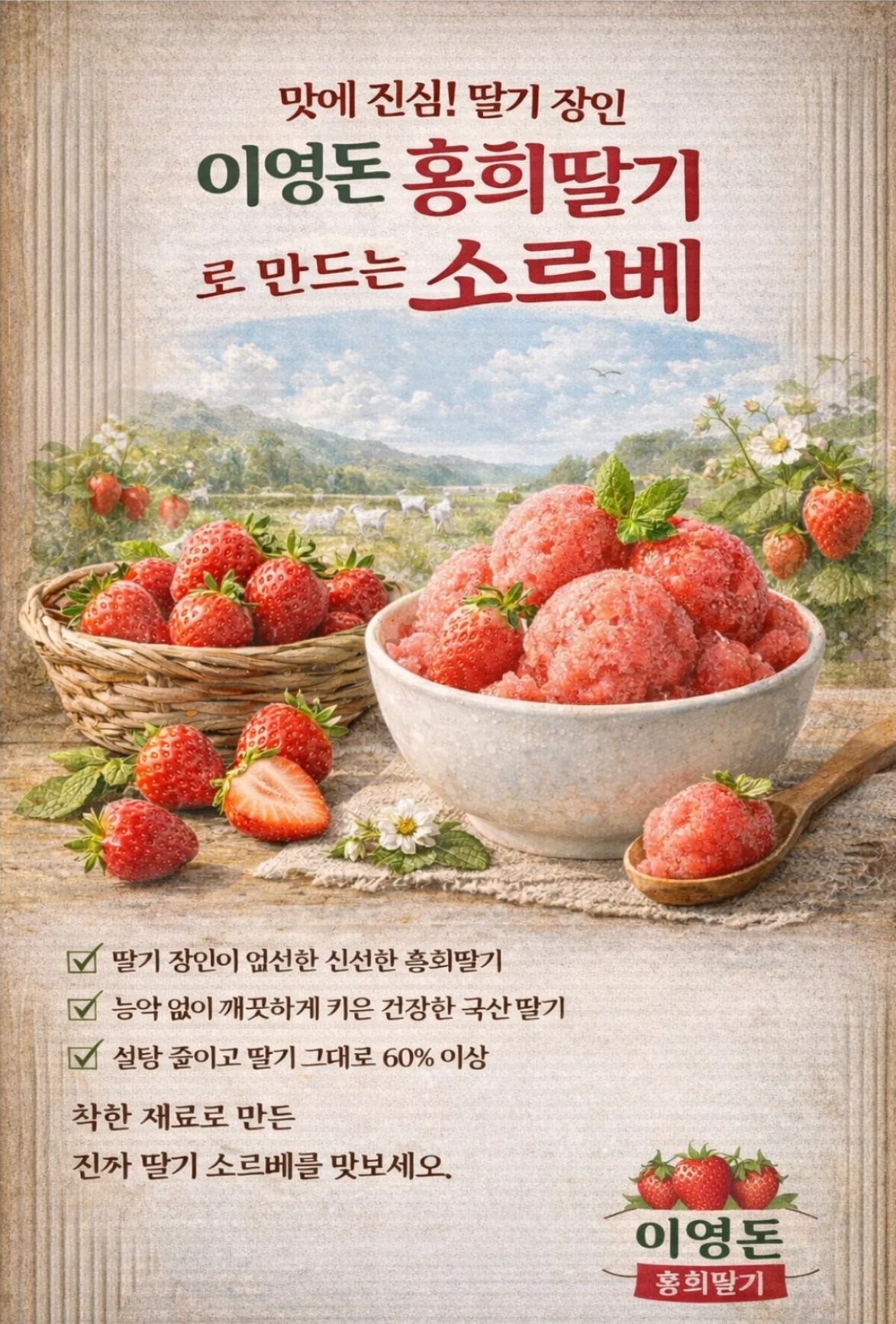이영돈딸기 소르베