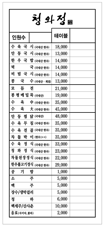 안동국시 청와정 사진 6