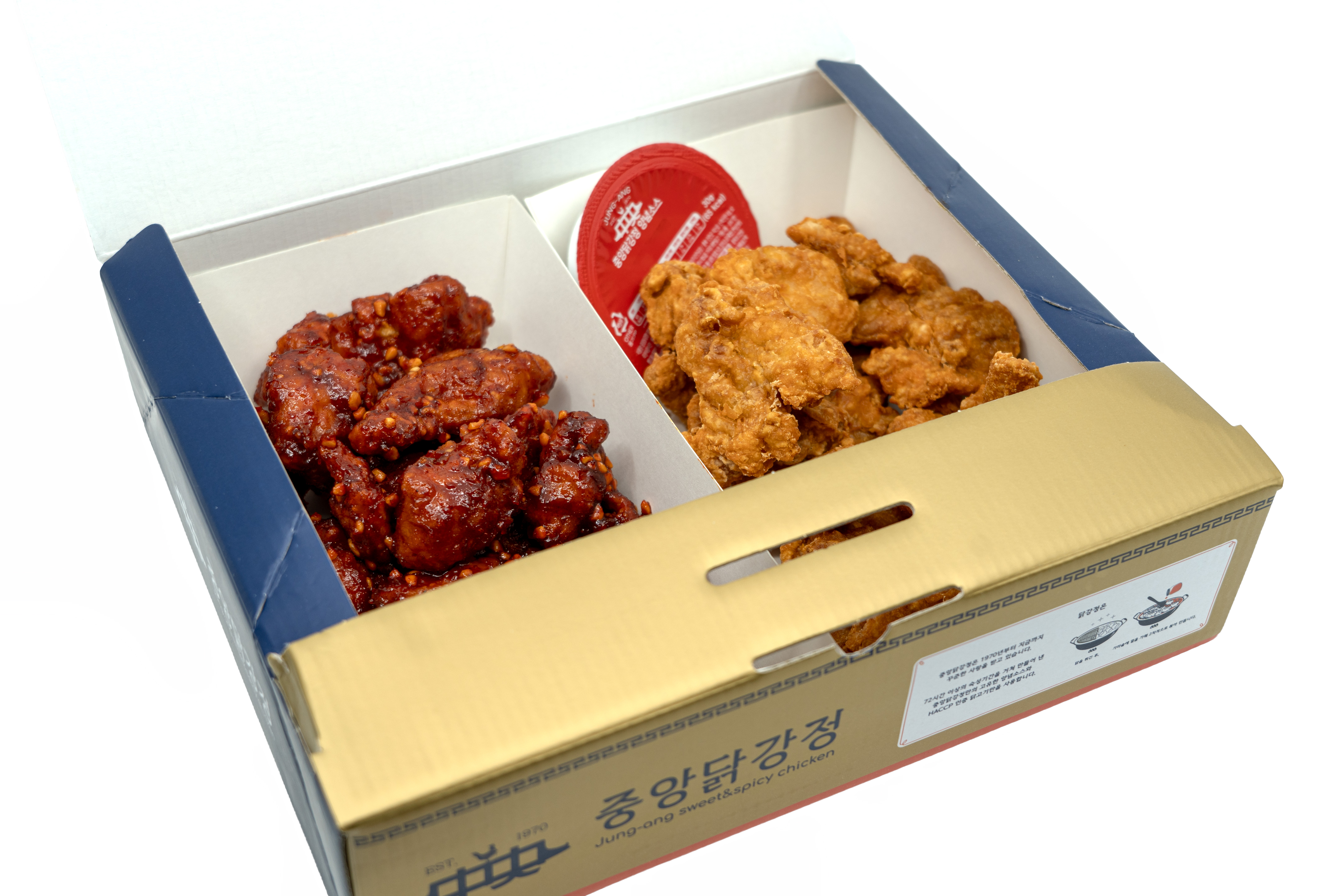 [다리살]중앙닭강정 반반(양념+후라이드)