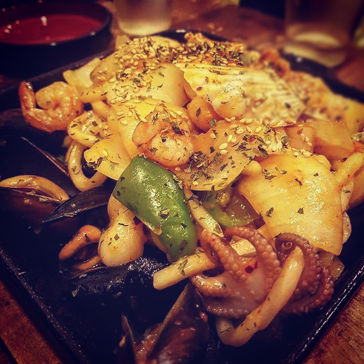 해물볶음우동