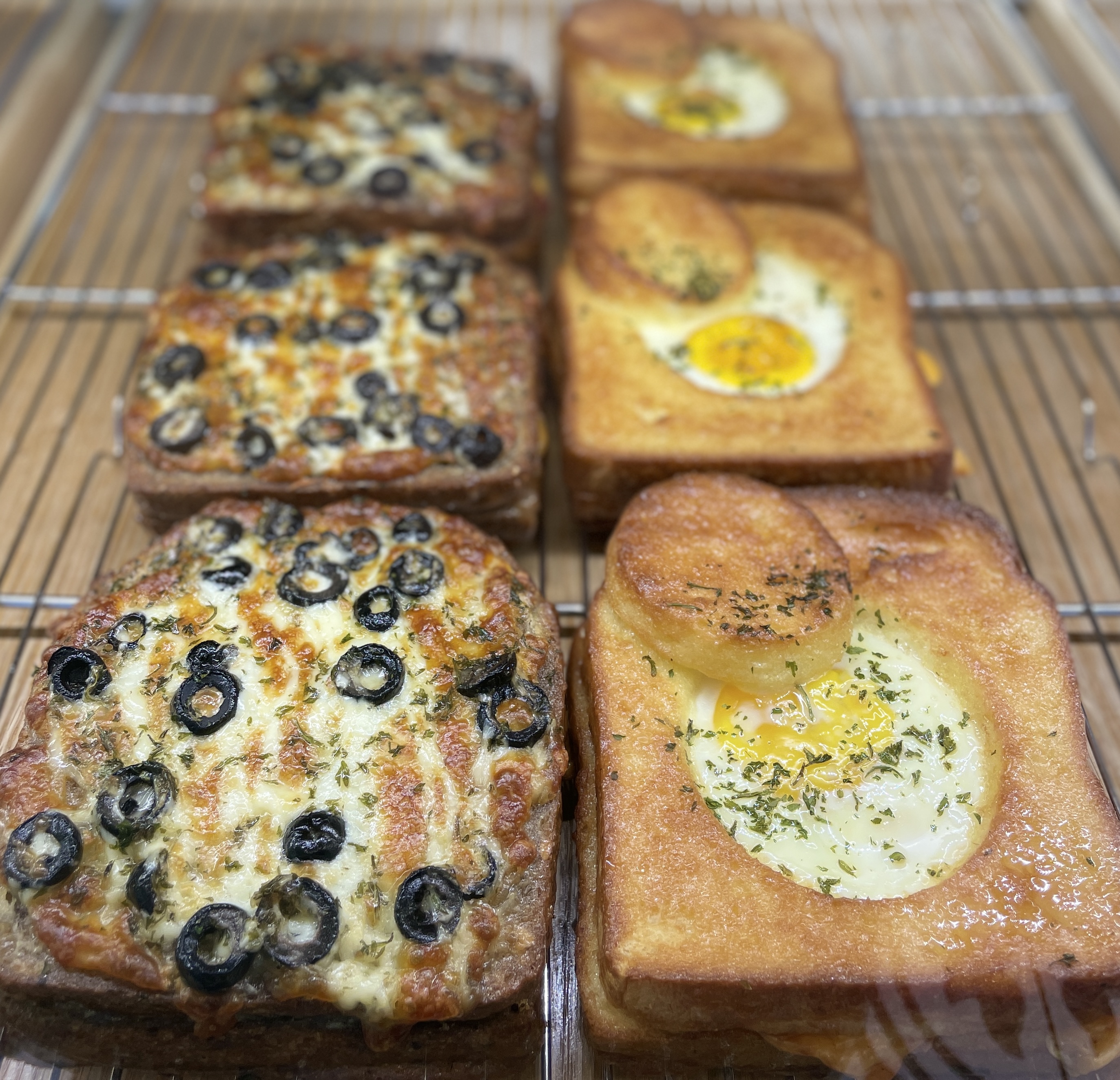 계란토스트, 햄치즈올리브토스트