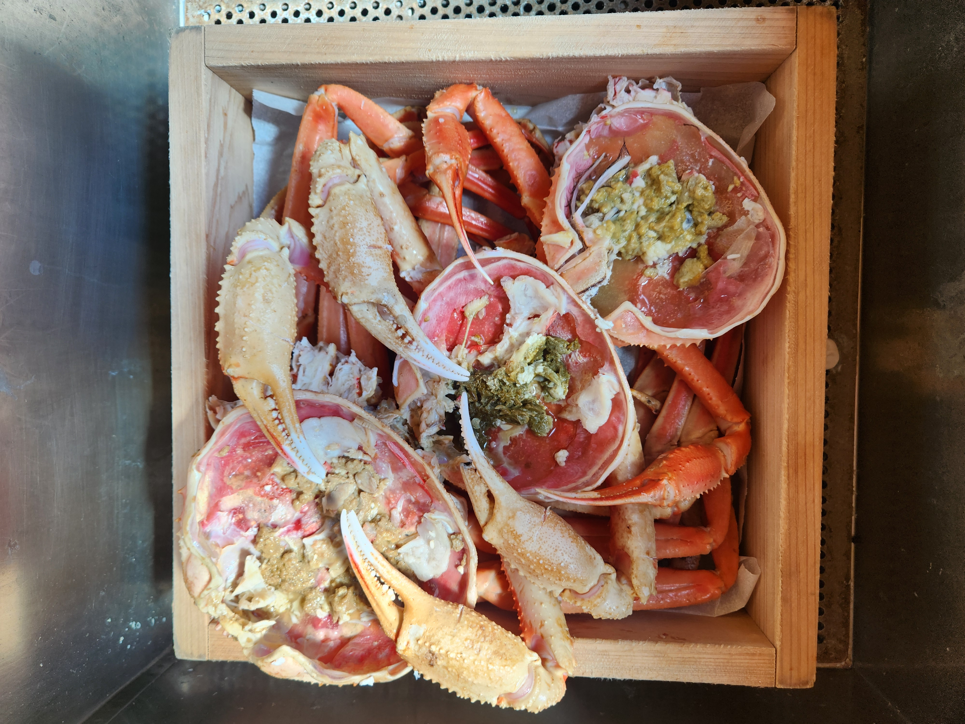 2인대게찜+회세트+스끼다시 17종이상