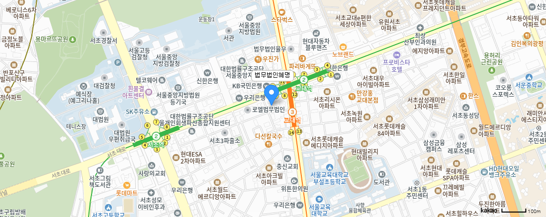 법무법인(유) 혜명 위치 지도 — 서울특별시 서초구 반포대로30길 81, 웅진타워 3층