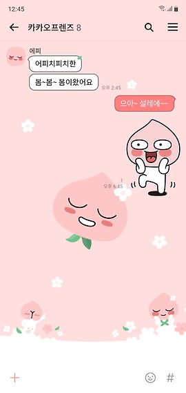 KakaoTalk Apitch-themed chat screen